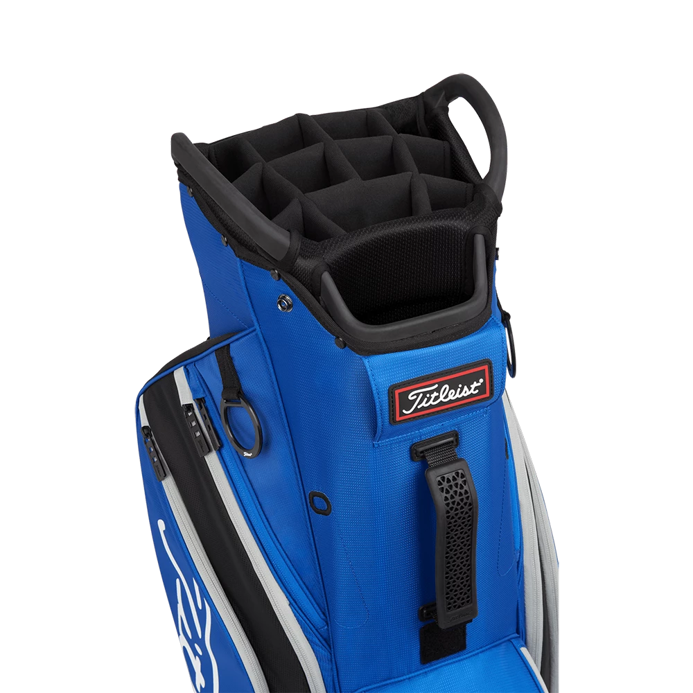 Titleist 2022 Cart 14 Lightweight Golf Bag - Royal/Black/Grey - Image 3