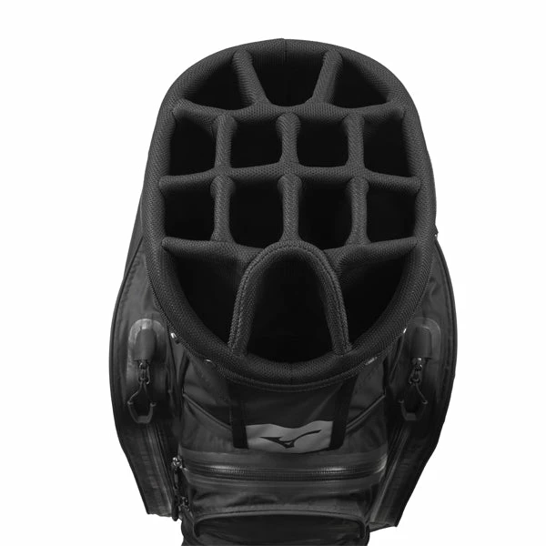 Mizuno BR-DRI Golf Cart Bag - Black/Silver - Image 2