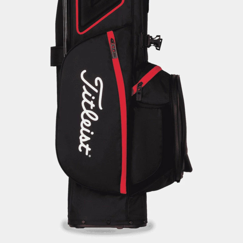 Titleist Players 4 Golf Stand Bag - Black/Black/Red - Image 4
