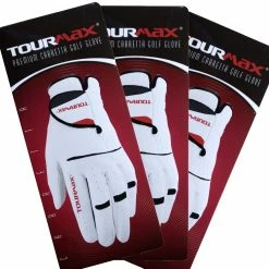 Tour Max Cabretta Leather Men's Golf Gloves - 3-PACK
