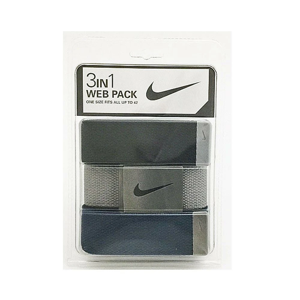 Nike Men's 3 Pack Golf Web Belt - Image 2