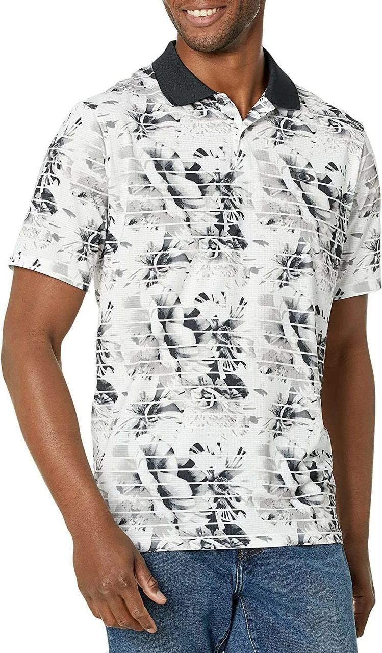 Oakley Men's Azalea Print Golf Polo Shirt