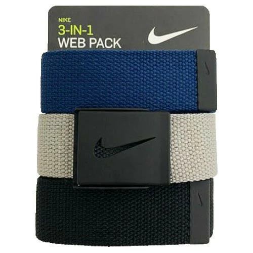Nike Men's 3 Pack Golf Web Belt - Image 4