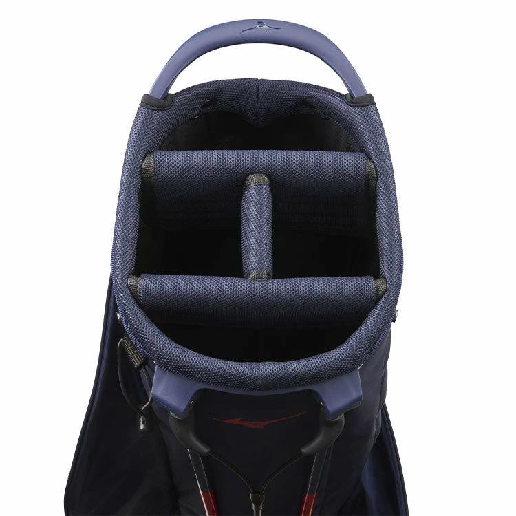 Mizuno BR-DRI Waterproof Golf Stand Bag - Navy/White - Image 2