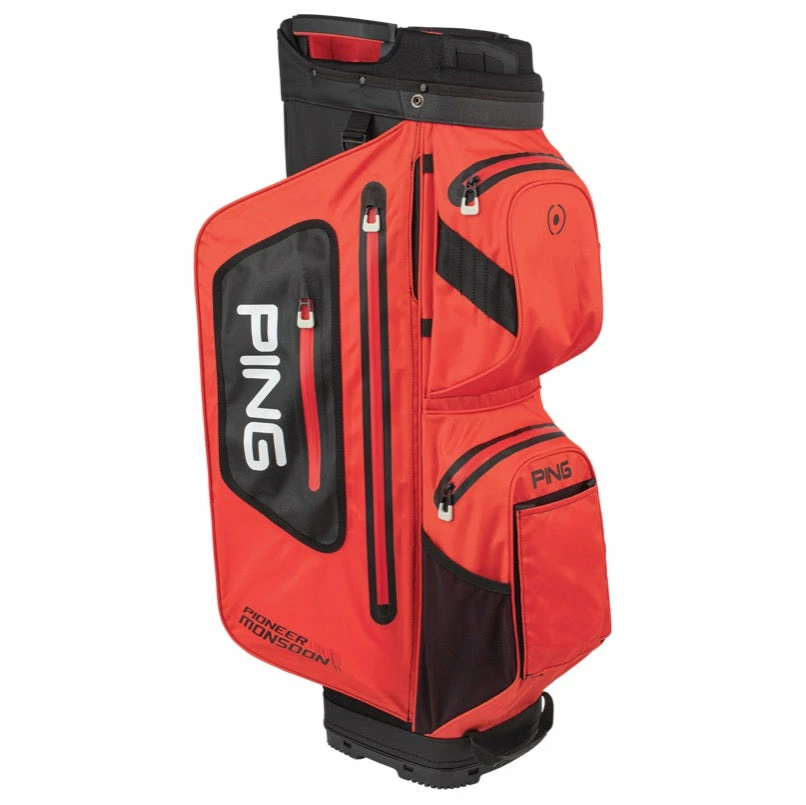 Ping Pioneer Monsoon Waterproof Golf Cart Bag - Red