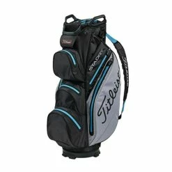 Titleist Stadry '19 Golf Cart Bag - Black/Sleet/Blue