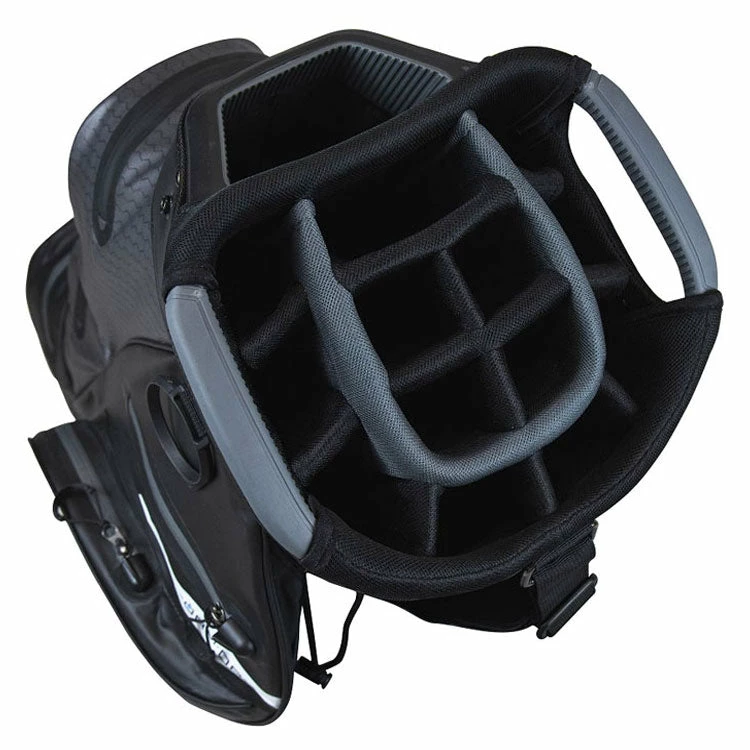 Taylormade 2021 StormDry Waterproof Golf Cart Bag - Black/Charcoal - Image 2