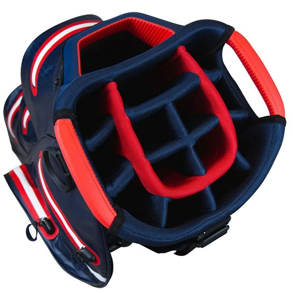 Taylormade 2021 StormDry Waterproof Golf Cart Bag - Navy/Red - Image 2