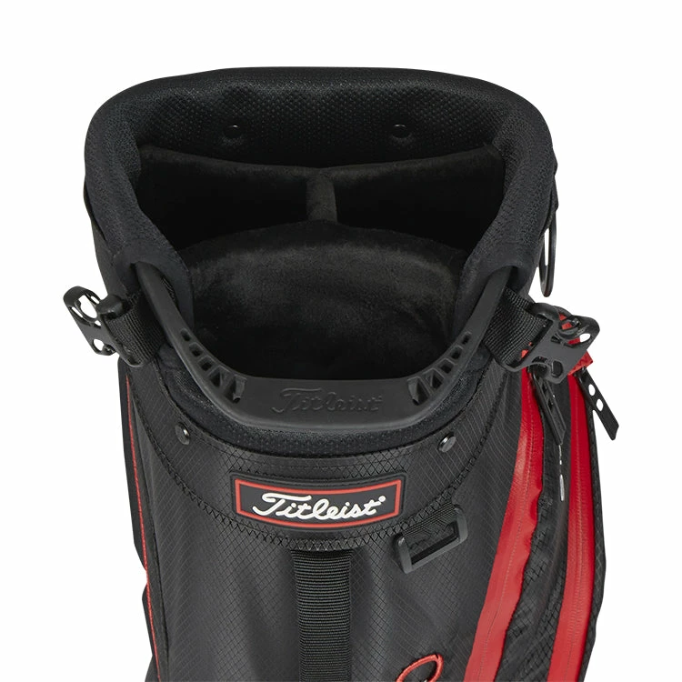 Titleist 2023 Players 4 Stadry Golf Stand Bag - Black/Black/Red - Image 3
