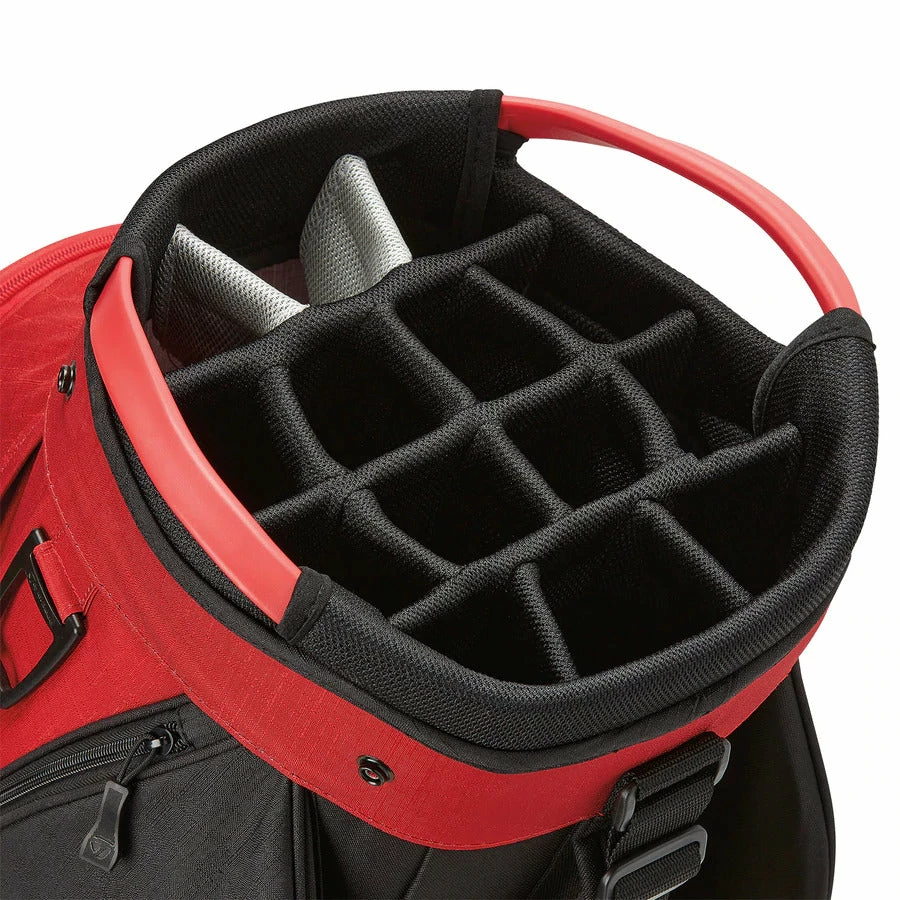 Taylormade Cart Lite Golf Bag - Red/Black - Image 2