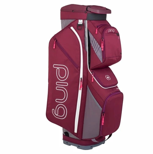 Ping Traverse 2019 Golf Cart Bag - Garnet/Heather